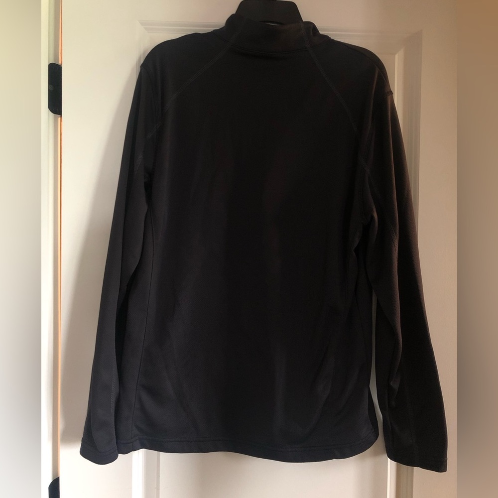 Spyder Black 1/4 Zip Base Layer Top Size Medium - image 2